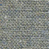 Beige and light blue textile sample with a dense, irregular weave and nubby texture; horizontal grid pattern with “swan > fabric > extra 832” text.